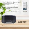 Flame Diffuser Humidifier 400ml, Fireplace Diffuser Alarm Clock with Remote Control