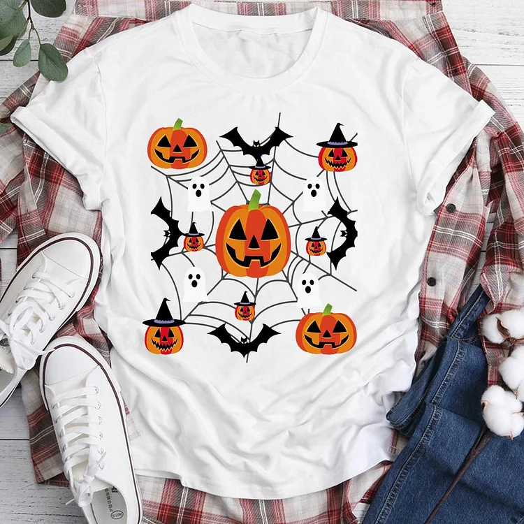 Bats Halloween Pattern Classic T-shirt Tee -05423