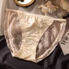 New lace sexy pure lust mulberry silk briefs
