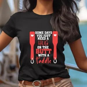 pornhint Pornhint Sometimes You Just Need A Hug Women Jersey Short Sleeve Tee, BDSM Lover Tee, Kink TShirt, Fetish Gift For Dominant or Submissive, Kink Lover