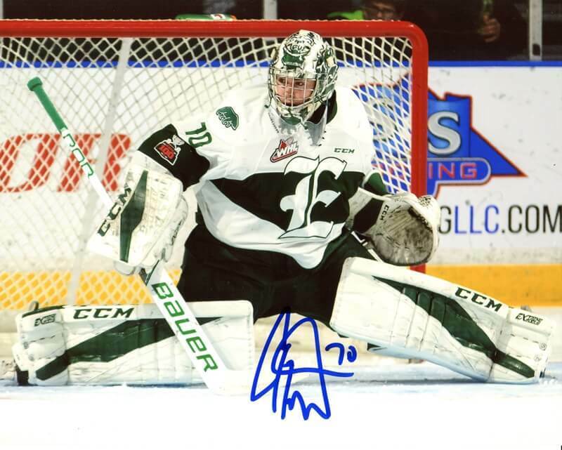 Carter Hart Autographed Signed Everett Silvertips 8x10 Photo Poster painting CFS COA Flyers