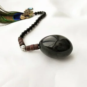 pornhint Pornhint Valentine's Gift Genuine Jade Yoni Eggs with Built in Chain - Kegel Exercises - Sexual Wellness - Vaginal Exercise - GIA Certfied