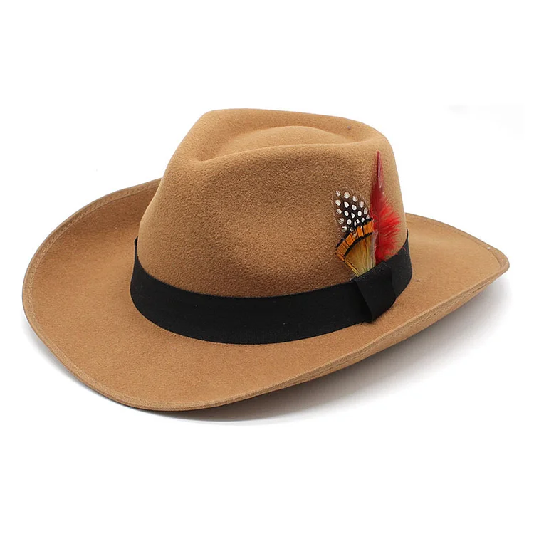 Fergus Western Cowboy Hat- Khaki