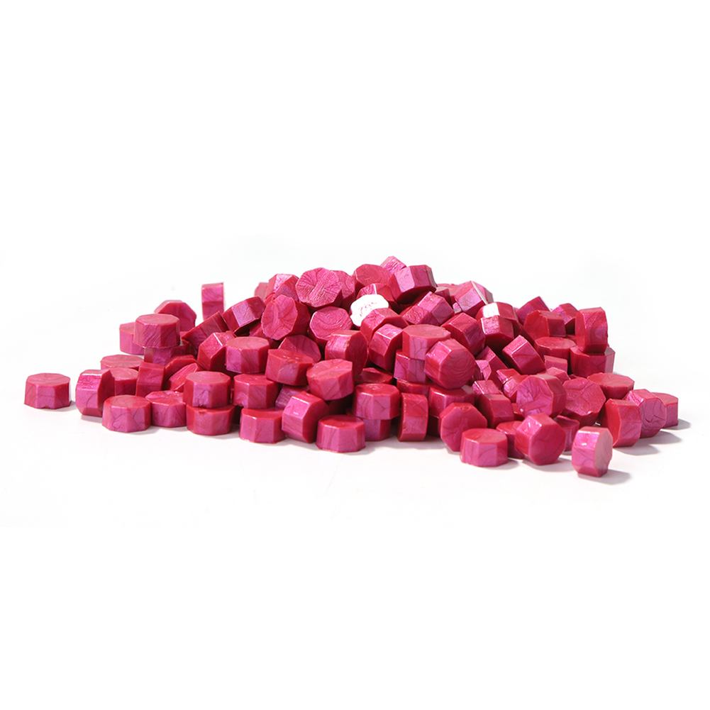 

100pcs Octagon Sealing Wax Beads Rose Pink - Wax Seal Stamp, 501 Original