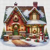 Christmas Cottage-11CT Counted Cross Stitch 50*50cm/19.69*19.69in