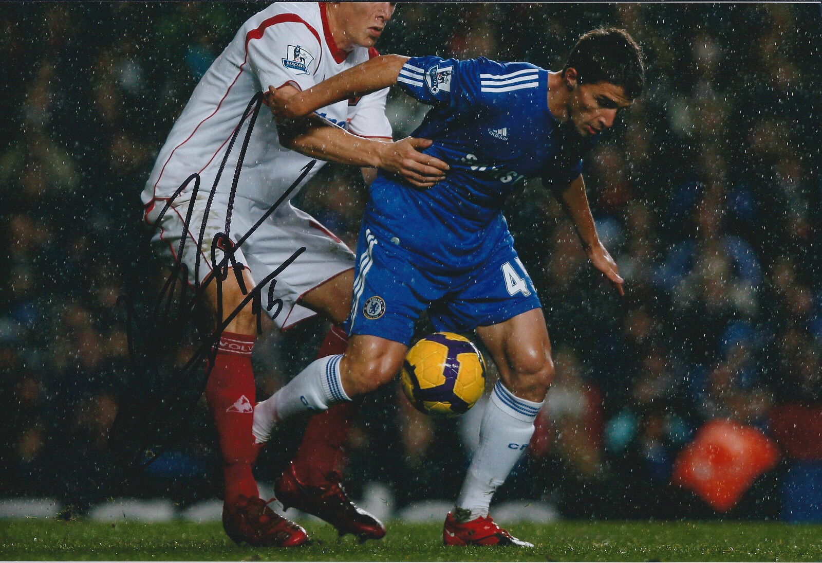 Fabio BORINI Signed Autograph 12x8 Photo Poster painting AFTAL COA Chelsea Premier League