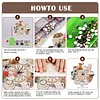 (US Local)5D DIY Special Shape Diamond Painting Desk Ornament Handmade Clock Kit(Tea Time)