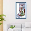 Santa Claus -16CT Stamped Cross Stitch Kit(33*49cm)