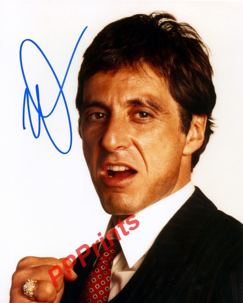 AL PACINO SCARFACE SIGNED AUTOGRAPHED 10X8 SIGNED REPRO Photo Poster painting PRINT