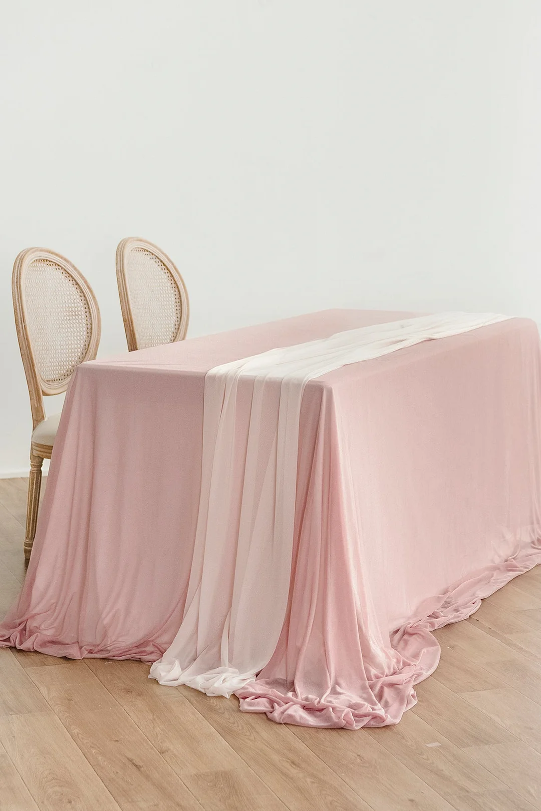 Table Cloth & Table Runner Set for Sweetheart/Head Table - 13 Colors