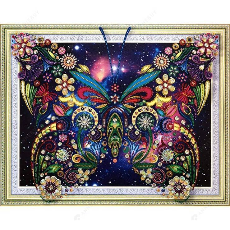 Diamond Painting DIY Crystal Rhinestone Butterfly( 40*50cm)