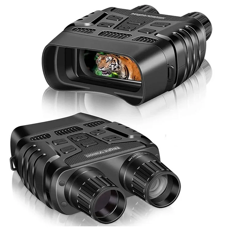 Digital Night Vision Infrared Binoculars w/ 4x HD Zoom Optics & Photos Videos with Audio