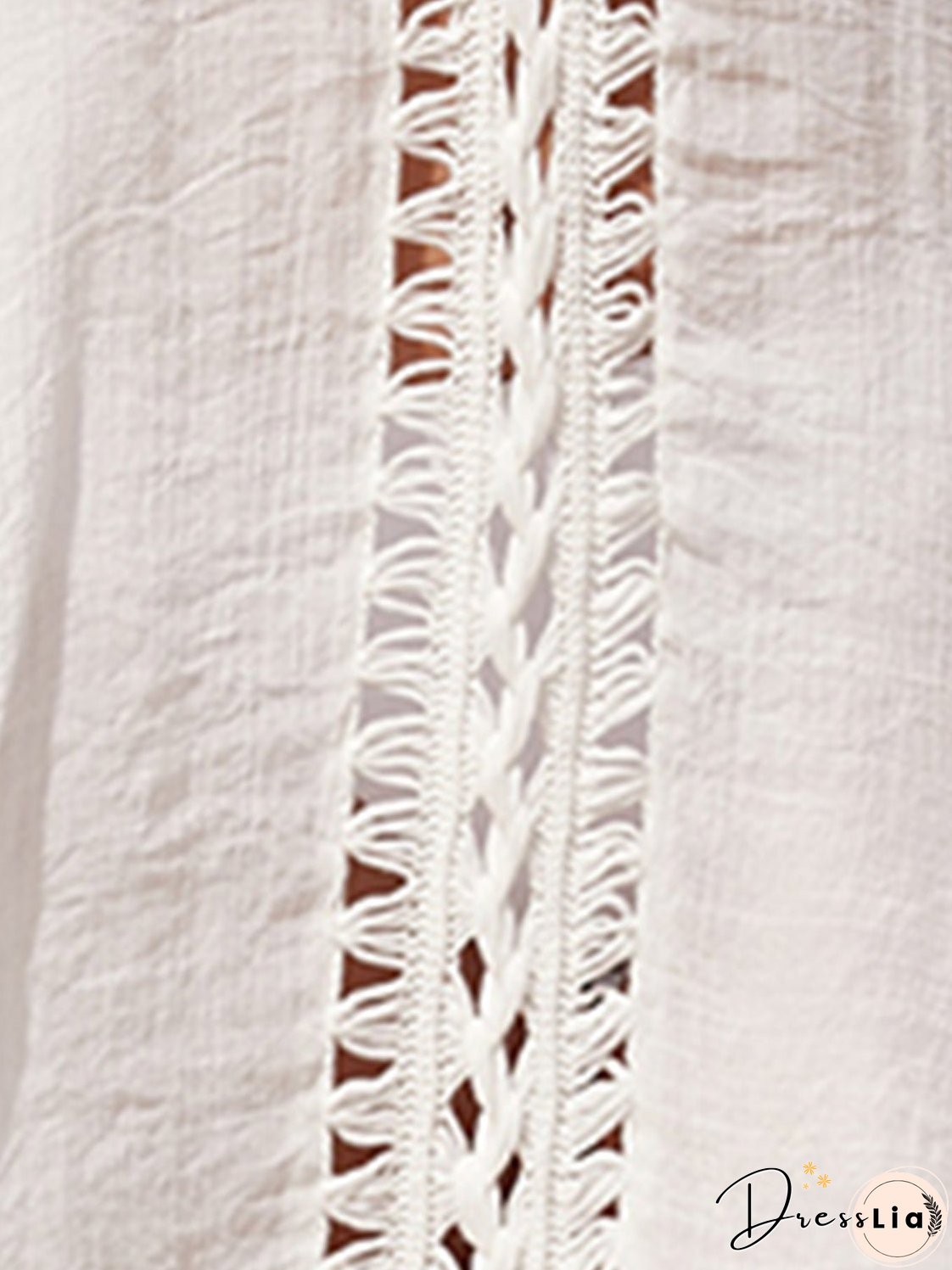 Cutout V-Neck Three-Quarter Sleeve Cover Up