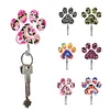 6Pcs Diamond Painting Hooks Spotted Dog Paw Diamond Art Craft Wall Hooks