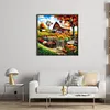 Farm Cottage-11CT Stamped Cross Stitch 45*45cm/17.72*17.72in tapestrymarket