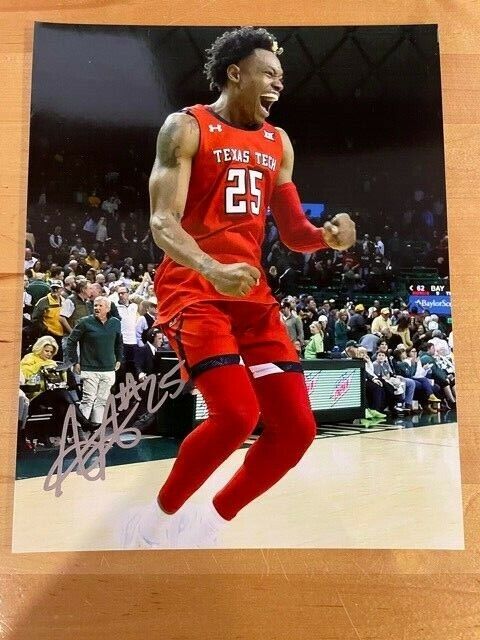 Adonis Arms Signed Autographed 8x10 Photo Poster painting Texas Tech Red Raiders Basketball NBA