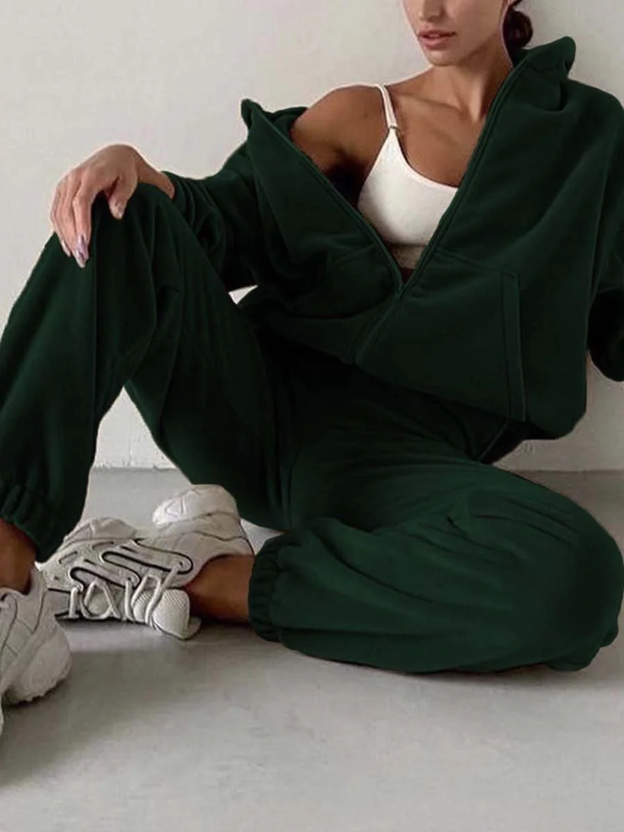 Stylish casual sweater suit