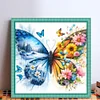 Colorful Butterfly-11CT Stamped Cross Stitch 45*45cm/17.72*17.72in