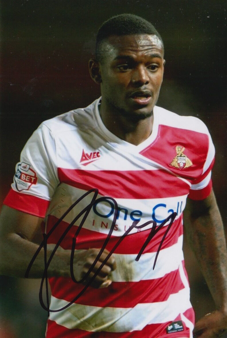 DONCASTER ROVERS HAND SIGNED THEO ROBINSON 6X4 Photo Poster painting 1.