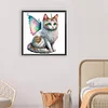 Diamond Painting -5D Full Round Drill Winged Kitten