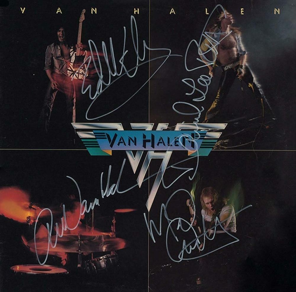 VAN HALEN Signed 'Van Halen' Photo Poster paintinggraph - Pop / Rock Group - preprint