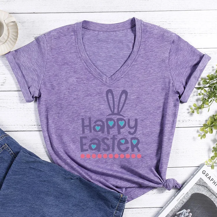 STS Happy easter day V-neck T Shirt-Annaletters
