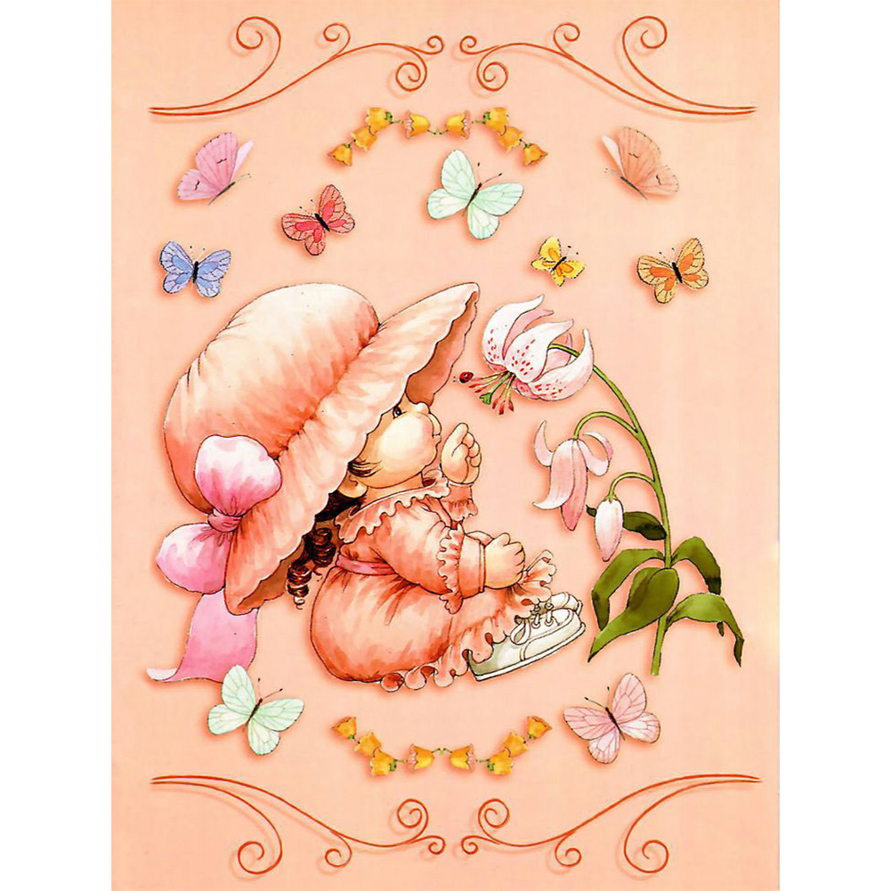 

Flowers Girl - Round Drill Diamond Painting - 30*40CM, 501 Original