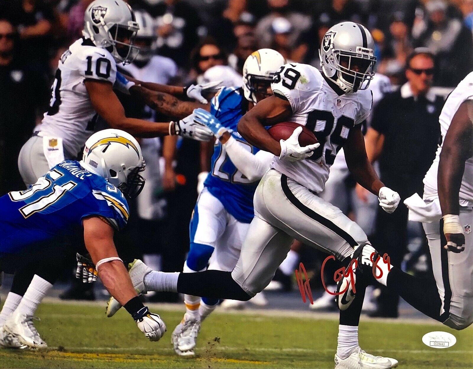 AMARI COOPER Autographed SIGNED 11x14 OAKLAND RAIDERS Photo Poster painting JSA CERTIFIED