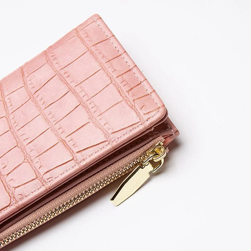 Women's Small Wallet Short Zipper Two-fold Stone Pattern Women's Wallet Fashion Purse