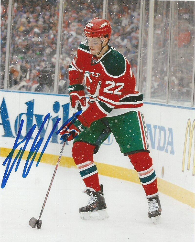 New Jersey Devils Eric Gelinas Signed Autographed 8x10 NHL Photo Poster painting COA B