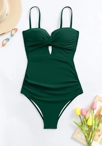 Push Up Wrap One Piece Bandeau Swimsuits