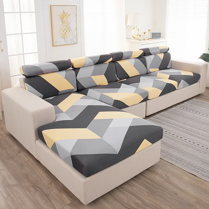Nigikala Printed Sofa Seat Cover Stretch Sofa Covers for Living Room Furniture Protector Armchair Couch Cover for Pets, Kids 1pc