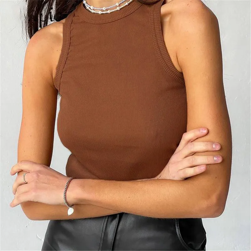 Churchf Churchf Summer New Slim Short Sexy Slim Vest