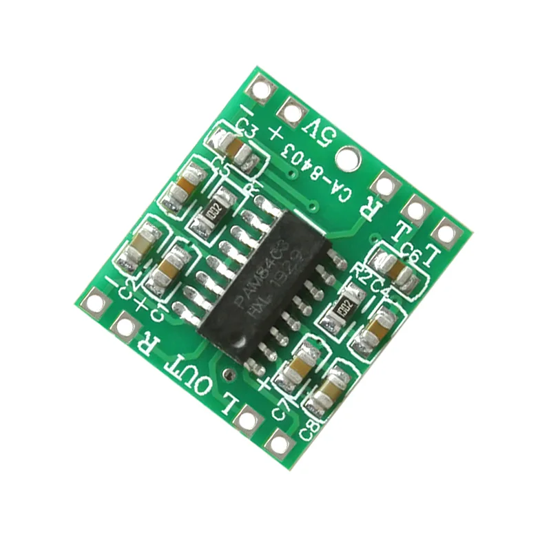 5v sound board small digital amplifier board 6w D class power high efficiency 2.5 ~ 5V PAM8403 amplifier audio board