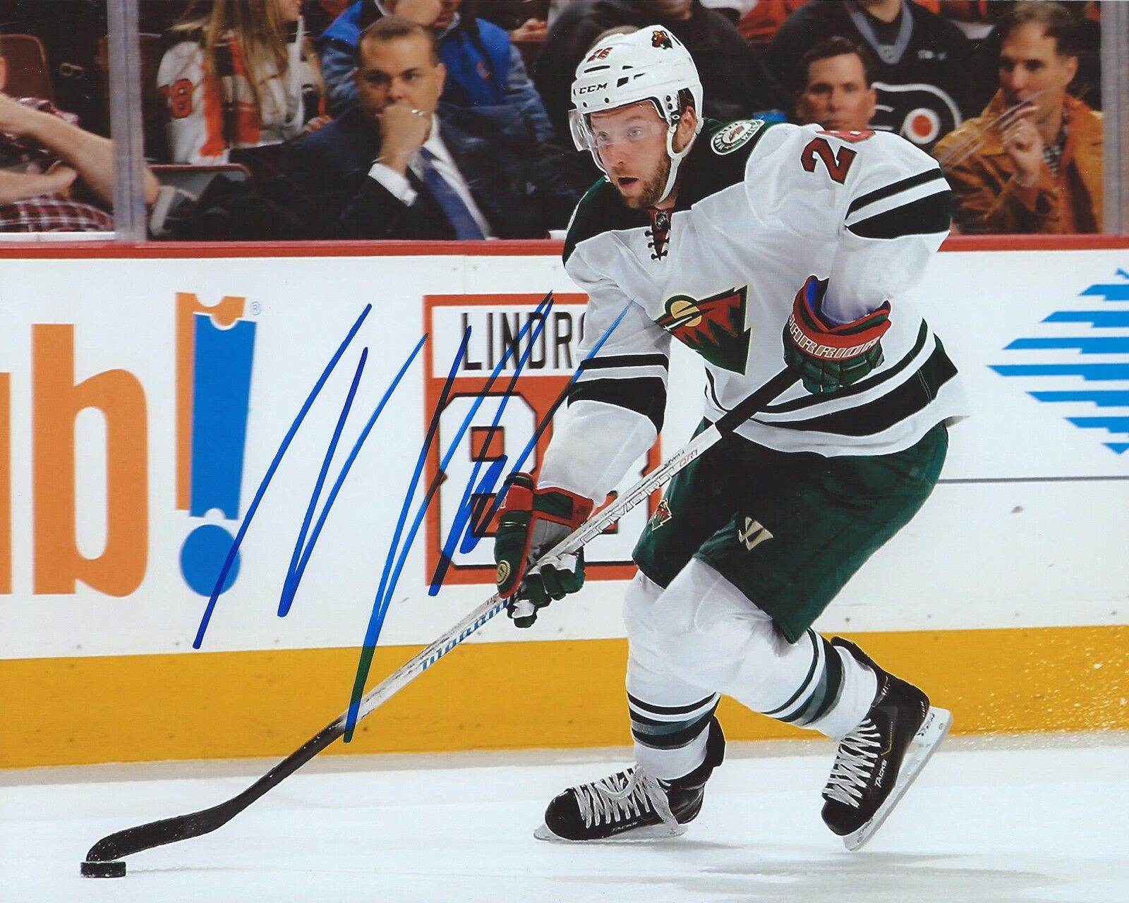 Thomas Vanek Signed 8x10 Photo Poster painting Minnesota Wild Autographed COA D