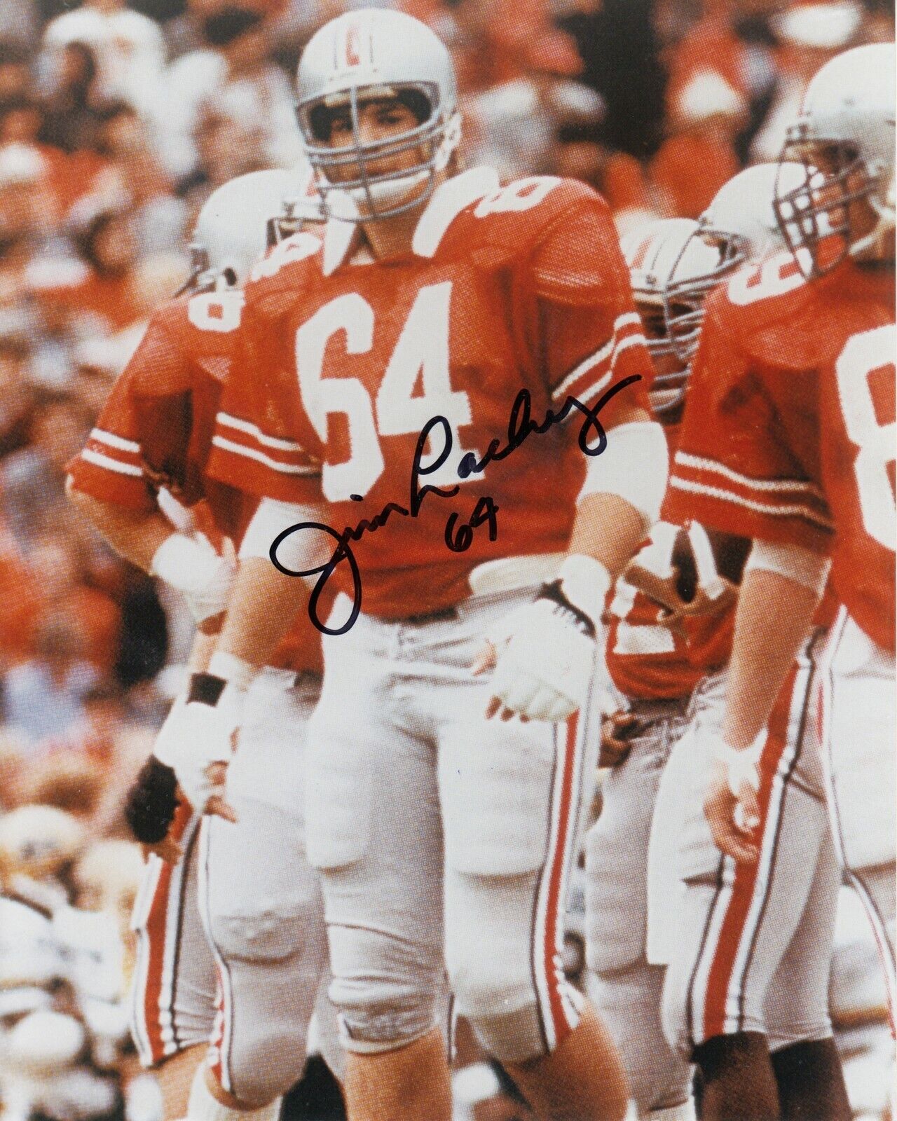 Jim Lachey #0 8x10 Signed Photo Poster painting W/ COA Ohio State Buckeyes 033119