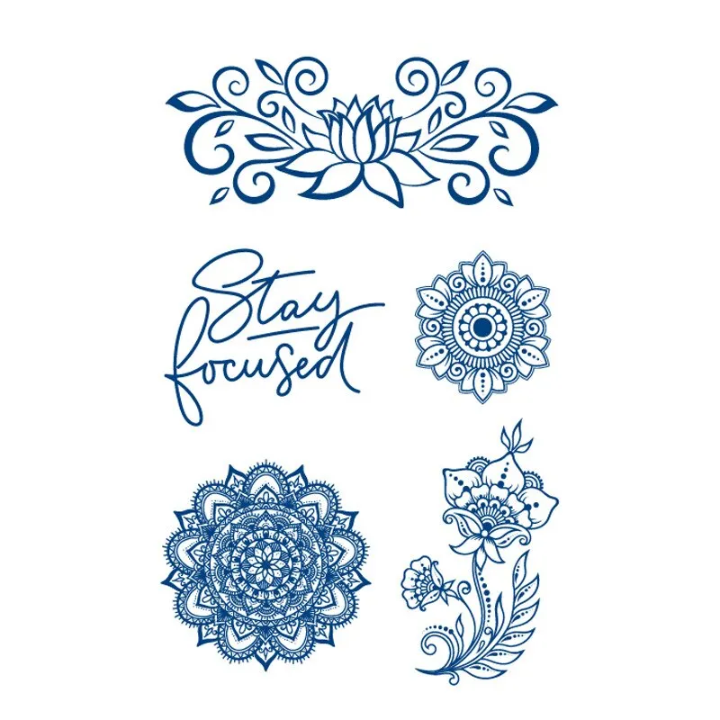 Semi-permanent Waterproof Temporary Tattoos Sun Star Moon Body Art Tattoo Sticker Full Fake Tatoo Women Men