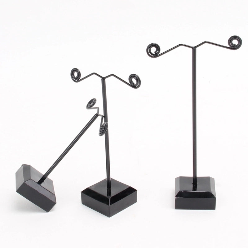 Minimalist T Shape Arylic Metal Jewelry Rack
