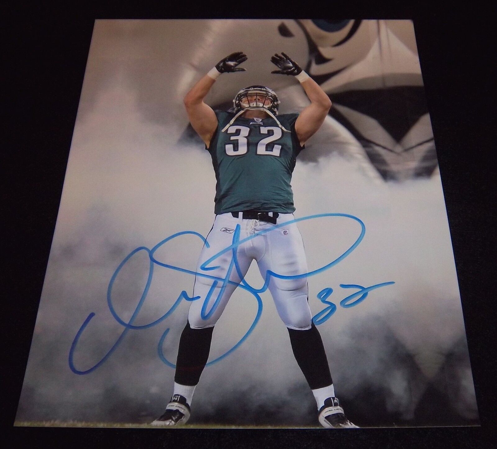 Philadelphia Eagles Owen Schmitt Signed Autographed 8x10 Photo Poster painting West Virginia A