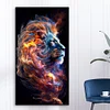 >SALE<5D DIY Full Round Drill Diamond Painting Lion Kit Home Decoration (NH3365)