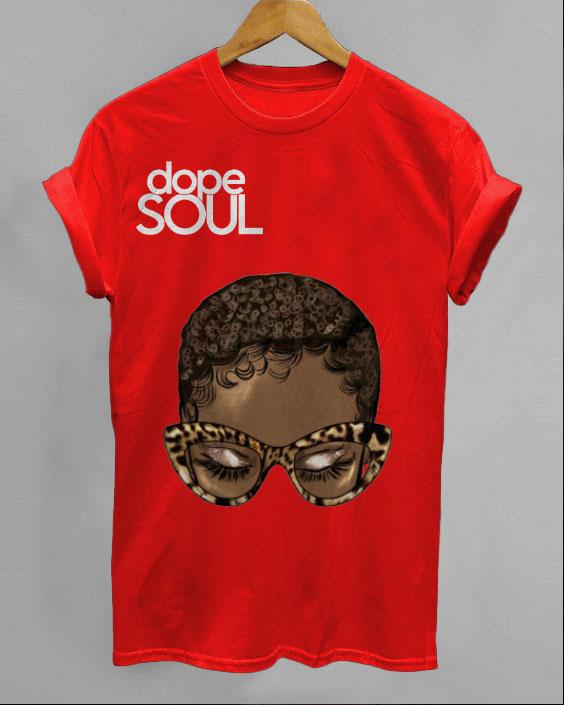 Brown Women Dope Soul Round Neck Short Sleeve Shirt