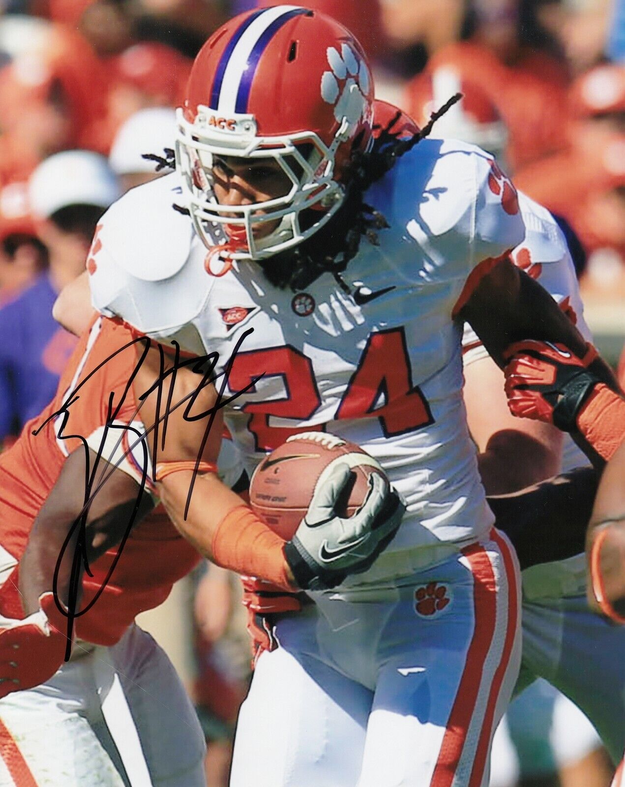 Zac Brooks #0 8x10 Signed Photo Poster painting w/ COA Clemson Tigers