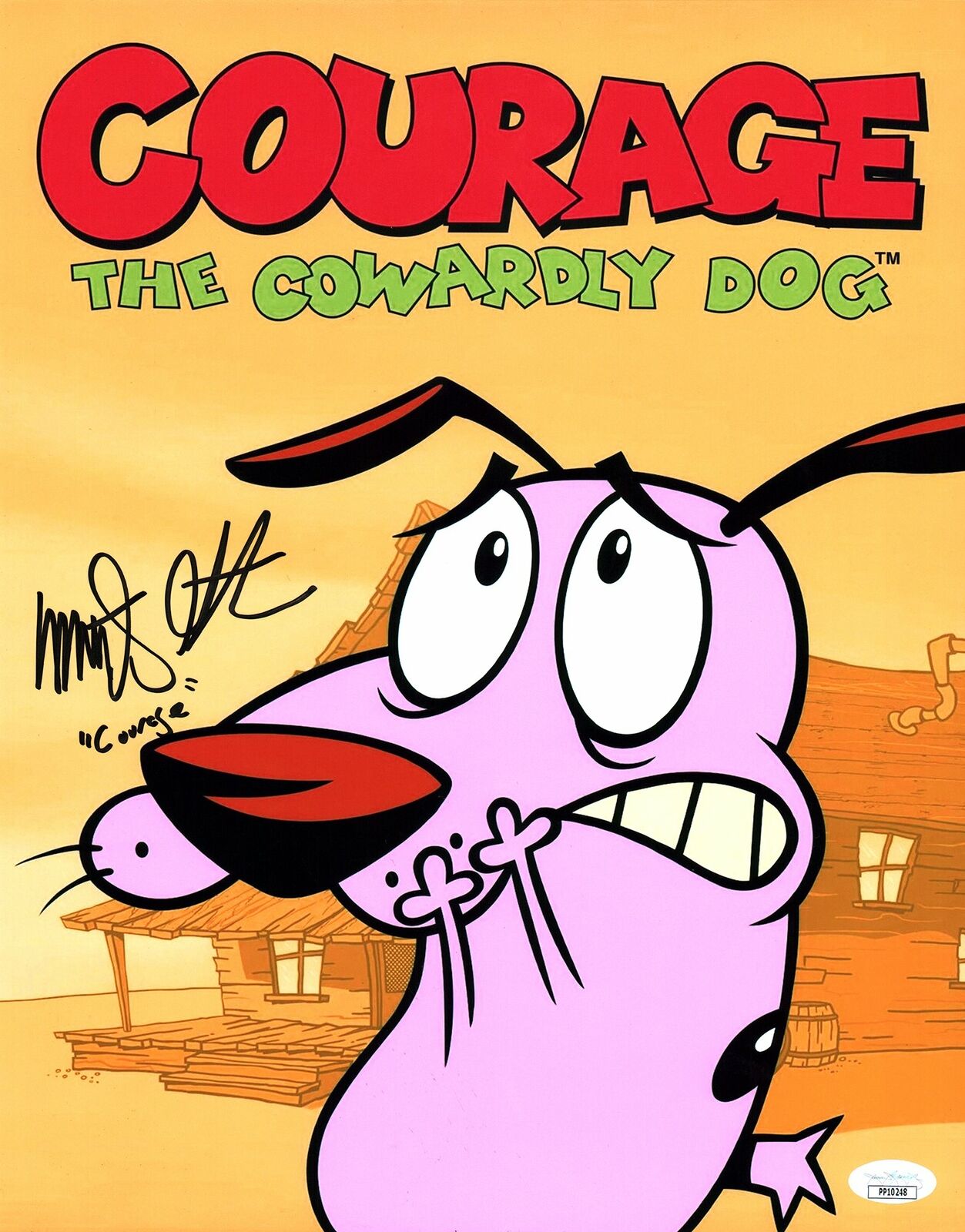 Marty Grabstein Courage the Cowardly Dog 11x14 Photo Poster painting Poster Signed Autograph JSA