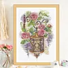 Flower Street Lights-14CT Stamped Cross Stitch 27*38cm/10.63*14.96in tapestrymarket