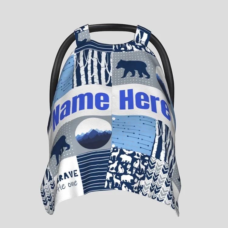Personalized Baby Animals Car Seat Canopy for Comfort & Unique| C60