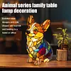 LED Animal Art Night Light Cute Animal Themed Table Lamp Fun Gift for Pet Lovers