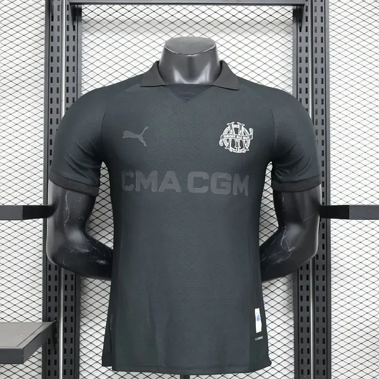 24-25 Player Edition Marseille 125th Anniversary Edition Black Football Jersey
