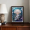 Diamond Painting-DIY Special Shaped Drill Pearl Painting Jellyfish(30x40cm)