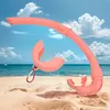 Silicone Snorkel Tube Diving Snorkel with Storage Case Flexible for Scuba Diving