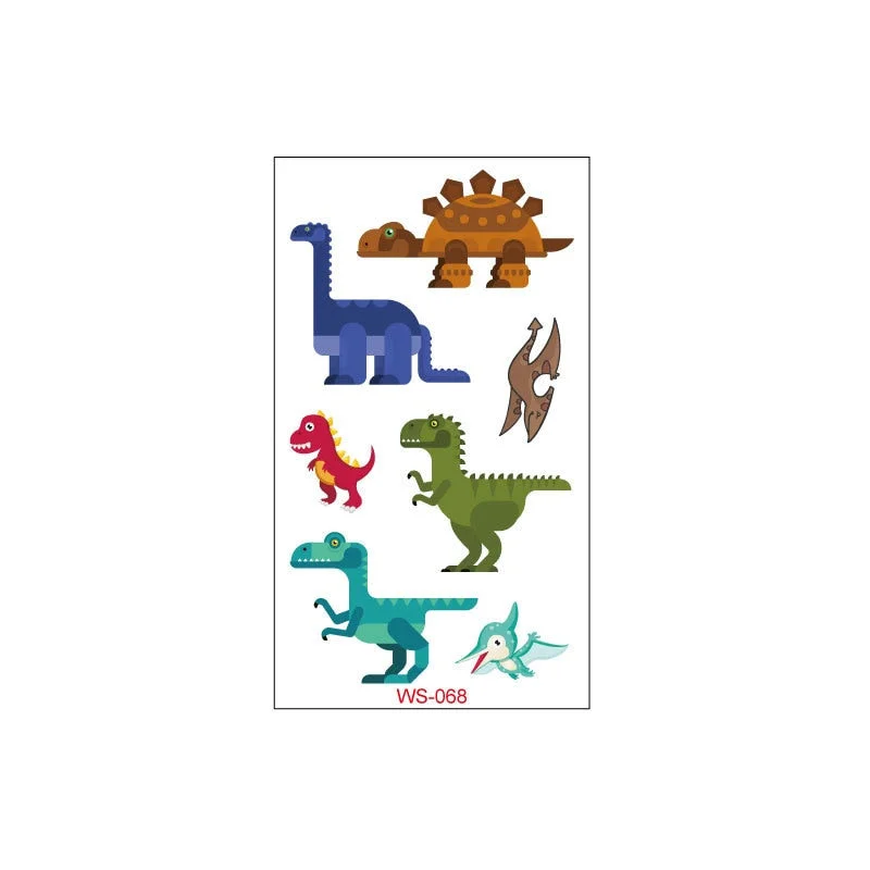 New dinosaur tattoo stickers waterproof children cute cartoon tyrannosaurus pterosaur animal party toy tattoo stickers
